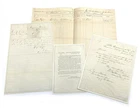 Group of 4 Civil War Documents – Manuscript Letters & Military Broadside – 1860s