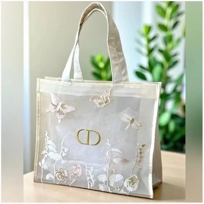NEW Special Edition Lace Mesh Handbag - Butterfly Embroidered Mesh