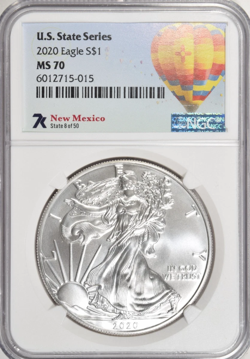 American Eagle MS 70 Graded 2020 Silver Bullion Coins for sale | eBay