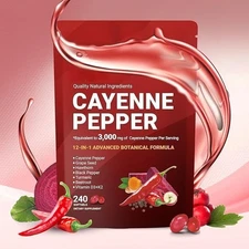 Cayenne Pepper Softgel Support Leg Vein Heart Blood Vessel Health Vitamin D3+K2