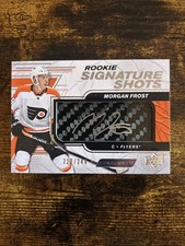 2019-20 Upper Deck Engrained - Rookie Signature Shots Morgan Frost #RSS-MF /249