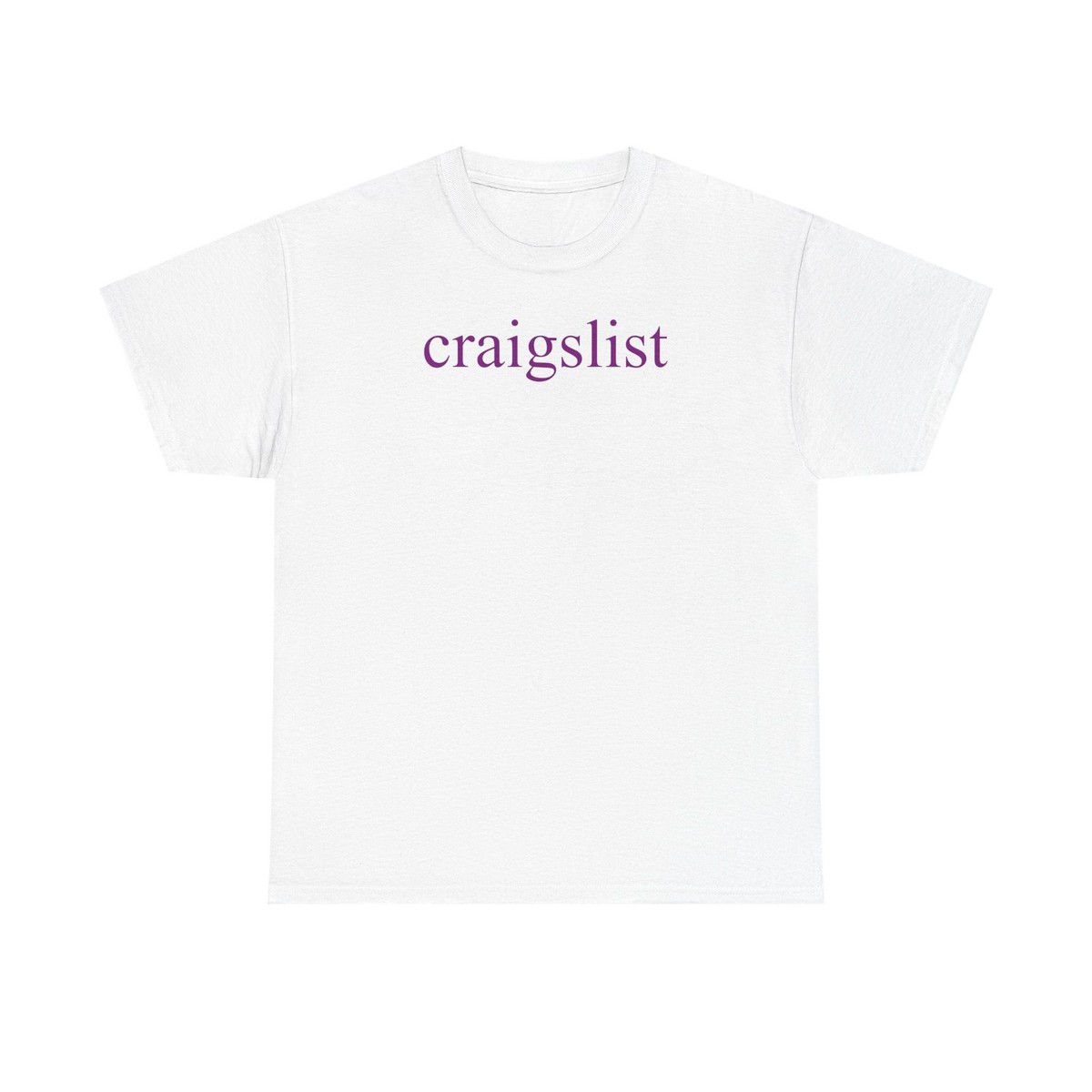 Vintage Inspired Craigslist Retro Unisex Heavy Cotton Tee, All