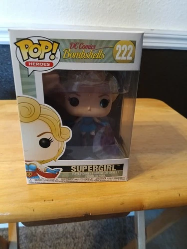 Supergirl Funko Pop #222 DC Comics Bombshells Pop Protector Fast Shipping