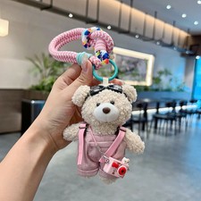 Llaveros De Oso De Cuero PU - Pack De 3, Diseño Lindo, Para Bolsos, Llaves, Regalo Para Niños Y Mujeres