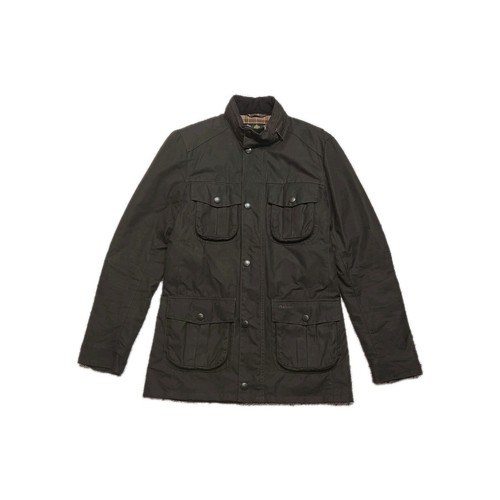 EUC Barbour Corbridge Waxed Cotton Jacket Mens Small Brown Utility Field Coat