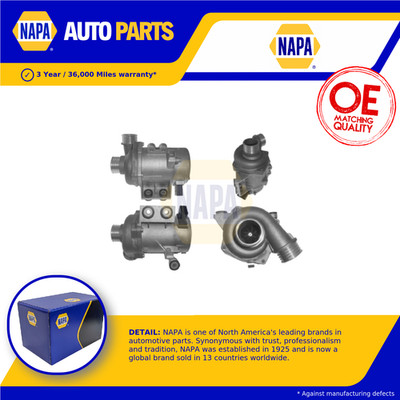 Electric Water Pump fits BMW 130 E81, E87 3.0 05 to 11 NAPA 11510392553 Quality