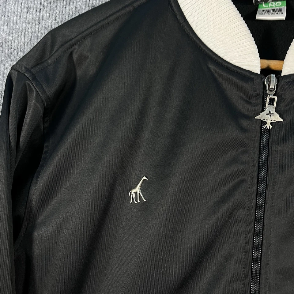 Vintage LRG Lifted Research Group Track Jacket Mens Medium Black Embroidered Y2K - Image 3 of 4