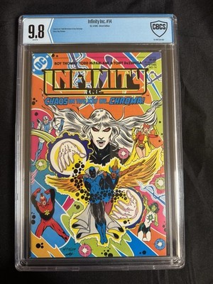 Infinity Inc. #14 CBCS 9.8 1st Todd McFarlane Cover. White IMO Better Than  CGC