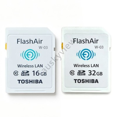 Original Toshiba FlashAir W-03 16GB/ 32GB Wi-Fi Wireless LAN SDHC Card Class 10