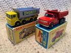 Lot Of 2 Matchbox/Lesney #48 Dodge Dump Truck & #51 8 Wheel Tipper W/Boxes