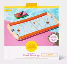 Inflatable Pool Air Hockey Game by Sun Squad Table Hockey for the Pool