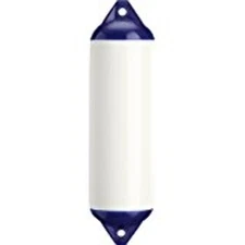 Polyform F-7 WHITE Series F Boat Fender Inflatable 15x41 Twin Eye WHITE Docking