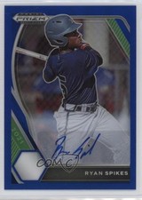 2021 Panini Prizm Draft Picks Blue Prizm Auto 7/99 Ryan Spikes #PDP100 Auto 0g4