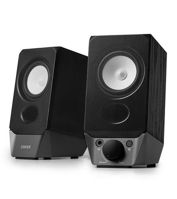 Edifier R19BT 2.0 PC Speaker System with Wooden Cabinet, Bluetooth 5.3, Black 