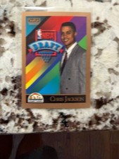 1990-91 SKYBOX NBA BASKETBALL NBA DRAFT ROOKIE CARD NUGGETS CHRIS JACKSON #357. rookie card picture