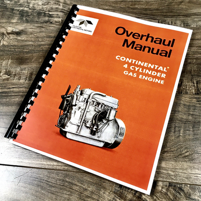 Continental Z129 G157 G193 G4193 Gas Engine Operators Manual