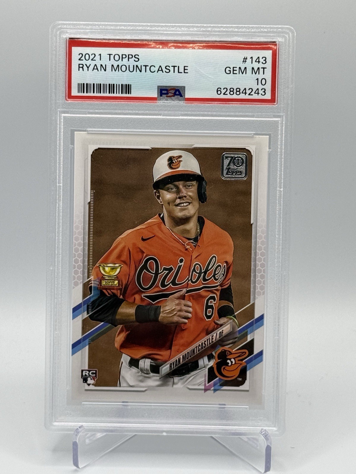 2021 TOPPS #143 RYAN MOUNTCASTLE ROOKIE RC PSA 10