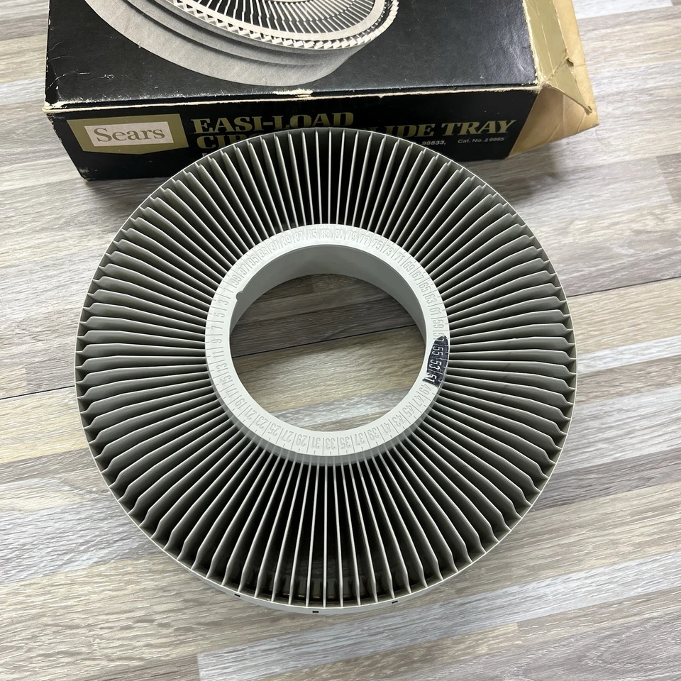 VTG Sears Easi-Load Circular Slide Tray 9985 Holds 100 2"x2" - 2D706 - Image 4 of 4