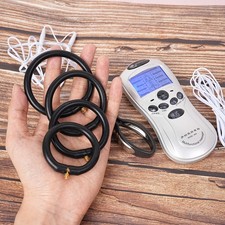 E-stim Butt Plug Cock Rings Shock Therapy Anal Dilators Penis Sex Toys for Men