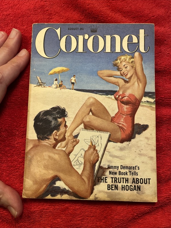Coronet Magazine August 1954 Beauty Abroad Ben Hogan