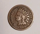 1909 INDIAN HEAD CENT VERY GOOD  1C Copper