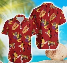 Tony Montana Hawaiian Shirt, Scarface Aloha Shirt Short Sleeves S-5Xl