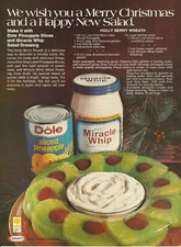 1974 Kraft Miracle Whip Dole Pineapple Food vintage print ad 70's advertisement