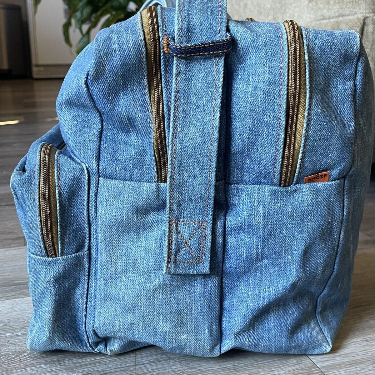 Vintage Orange Tab Levi's Denim Jeans Tote Backpack Shoulder Vintage Orange Tab Levi's Denim Jeans Tote Backpack Shoulder