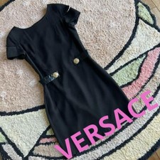 VERSACE H&M collaboration black dress size US2 (XXS) rare beautiful item U496