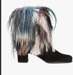 stuart weitzman boots fur