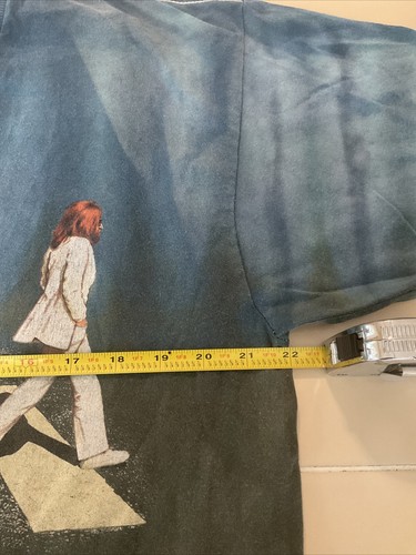 Camicia vintage Beatles Abbey Road tie dye tutto 1997 Lennon McCartney Harrison - Foto 12 di 12
