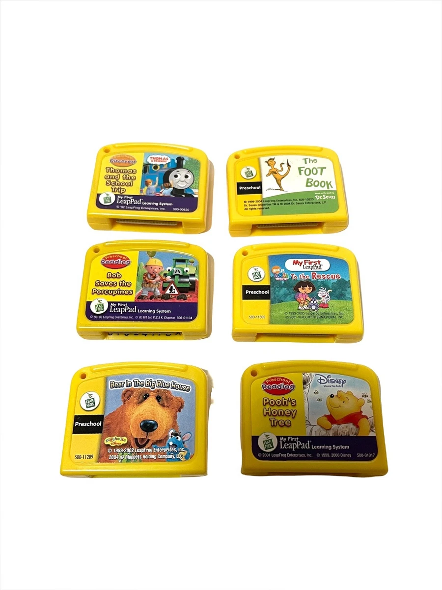Vtech LeapFrog My First LeapPad Lot Of 6 Game Cartridges Winnie The Pooh