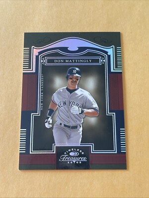 2005 Donruss Timeless Treasures Baseball Silver /50 Don Mattingly #82 Yankees SP