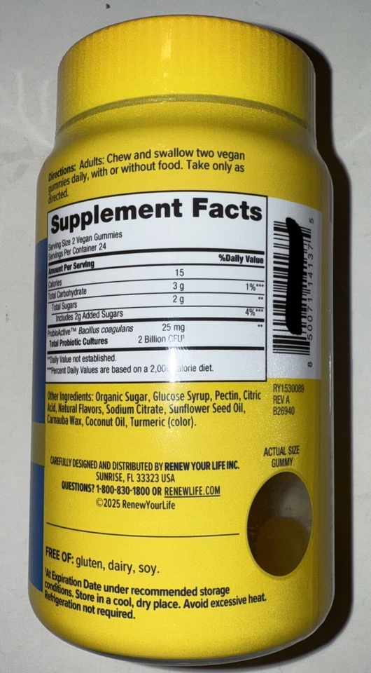 RENEW YOUR LIFE, EXTRA CARE ULTIMATE FLORA, PROBIÓTICO 48 HUMMIES CADUCIDAD 27/01 Foto 4 de 4