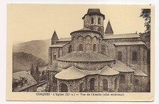 conques l'église  vue de l'abside