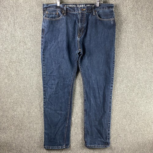 Jeans 40x32 Blue 100% Cotton Zipper Fly 