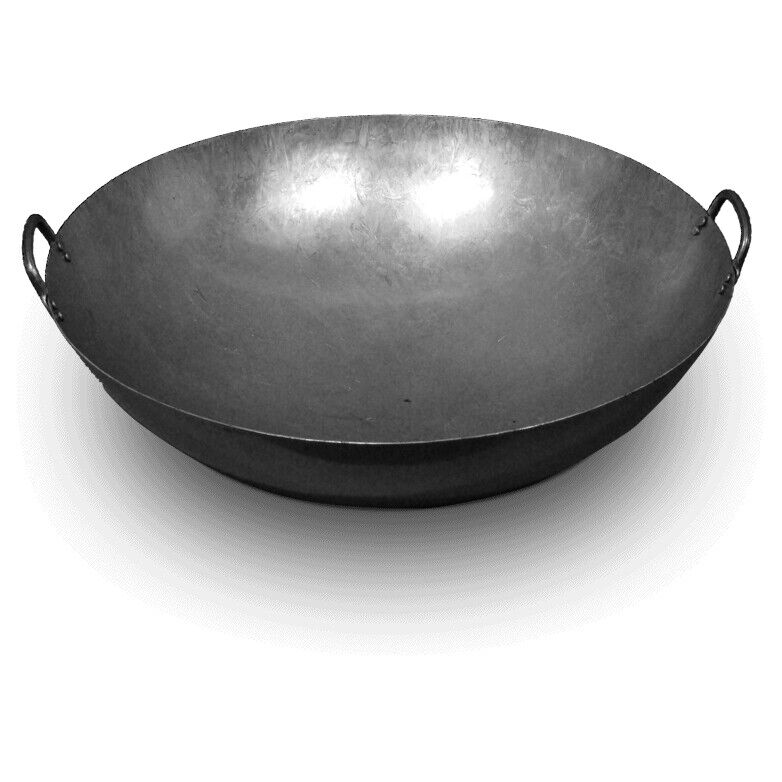 Wok Pfanne Ø 30 - 75 cm rund Asia Gastronomie Gasherd Carbon Stahl Eisen