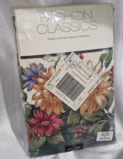 Fashion classics Autumn Ivory Boquet Table Cloth 60x104 oblong- NEW