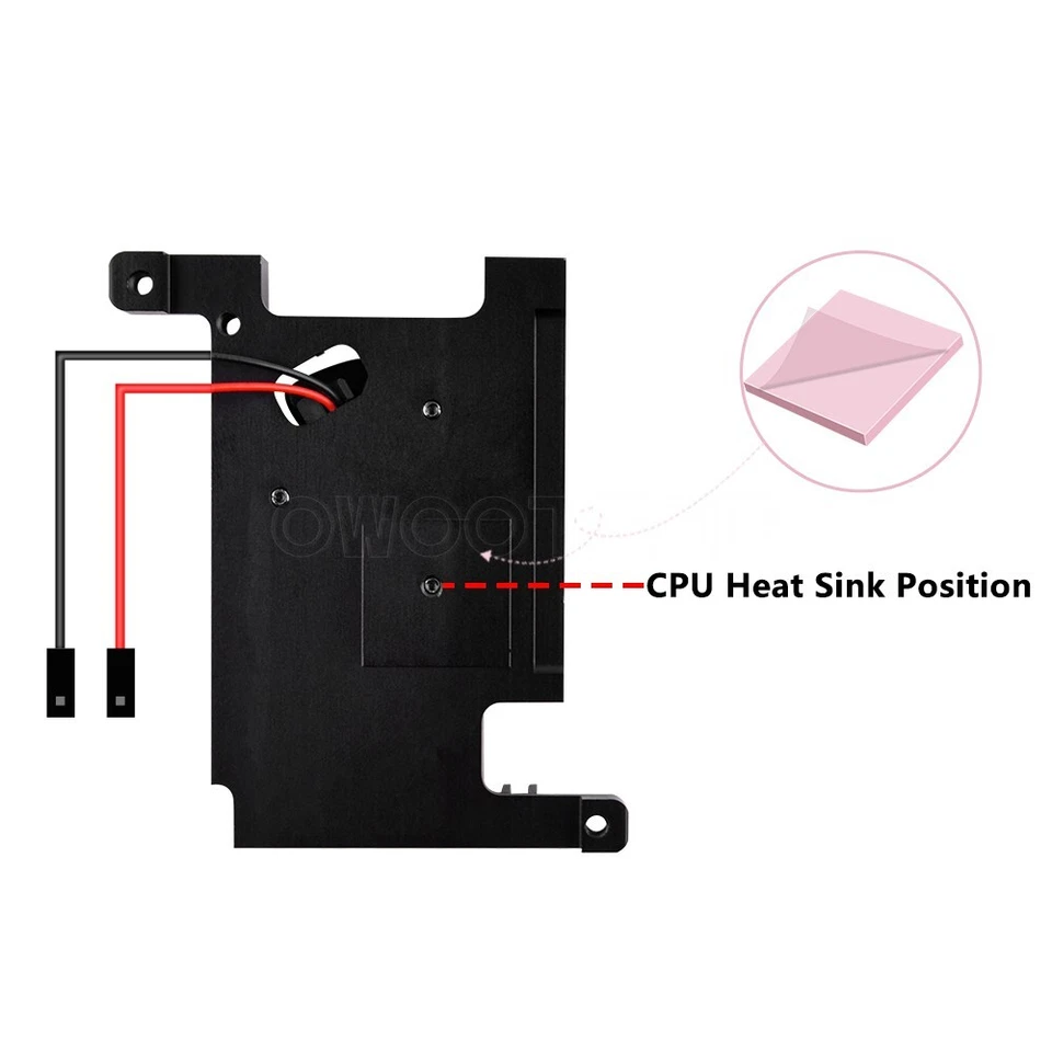 ROCK 4 Model C+ Cooling Fan 3510 Heatsink for Rock Pi 4C Plus - Image 4 of 4