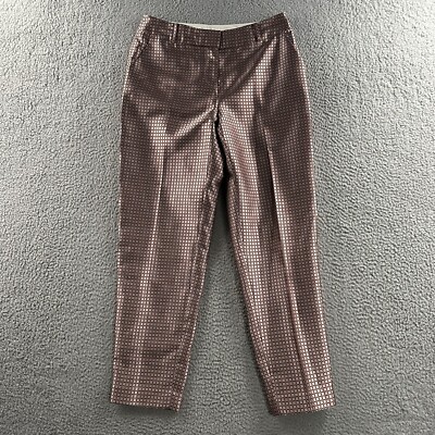 Kate Spade Womens Pants Pink Size 4 Lewitt Margaux Crop Satin 100  display picture 1