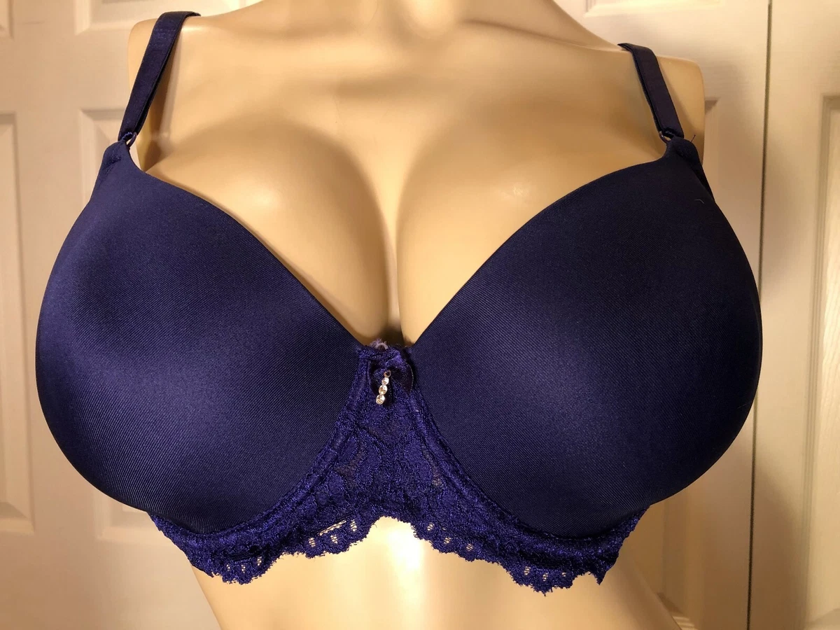 SMART & SEXY 40DD Dark Purple 40 DD Underwire Lined SA757 Signature Lace Bra