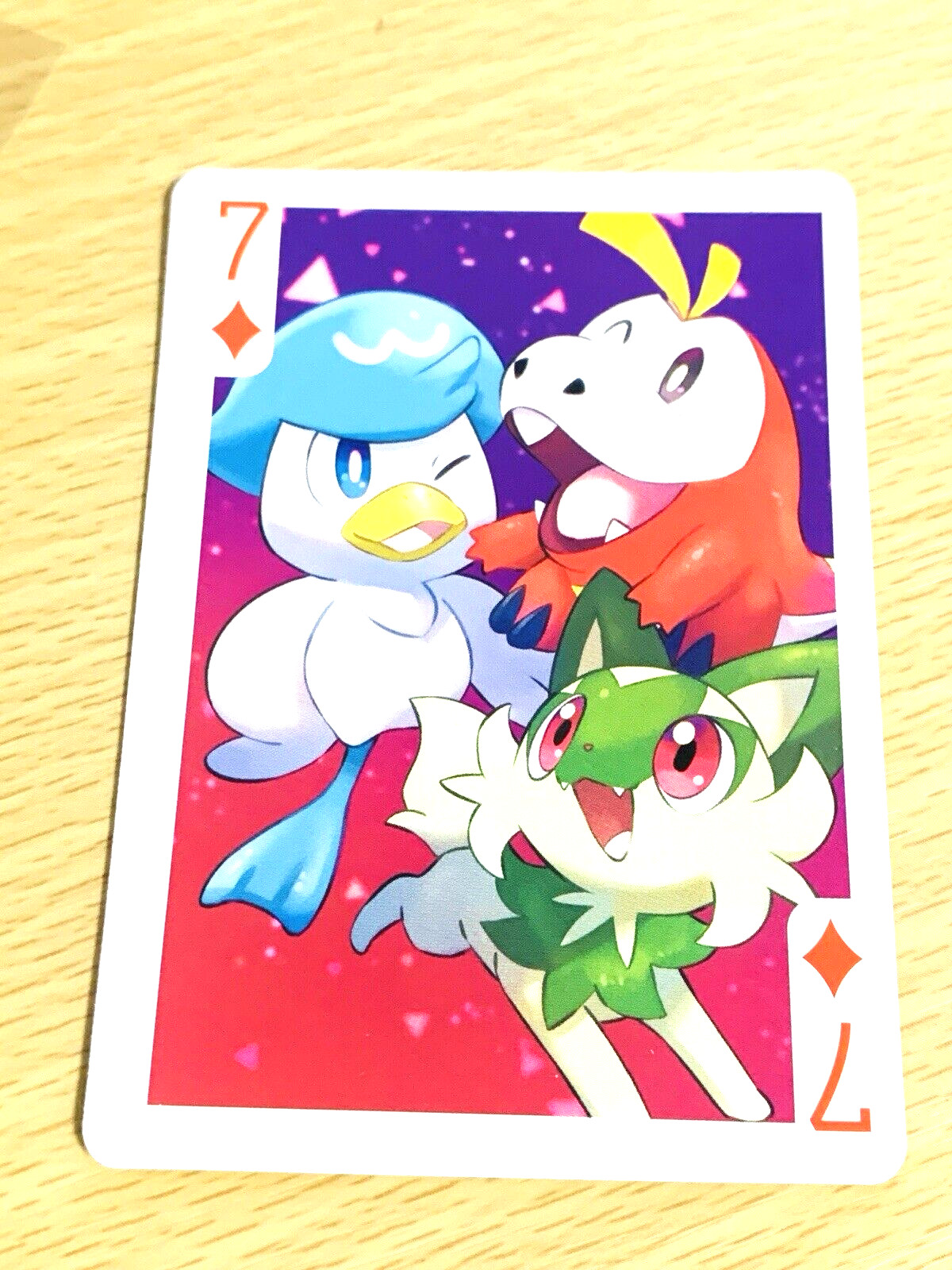 Sprigatito Quaxly Fuecoco  Pokemon Playing Card Poker Card  Nintendo  2-101