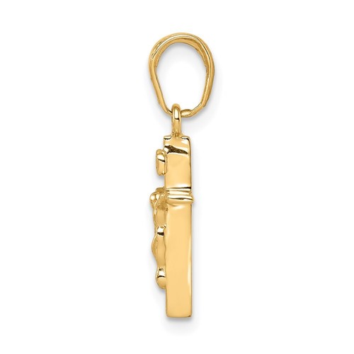 14k Small INRI Crucifix Pendant - 第 2/4 張圖片