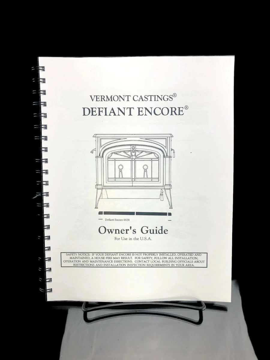 Vermont Castings Defiant Encore 0028 u0026amp; 2140 Owners Guide u0026amp; Service  Manual | eBay