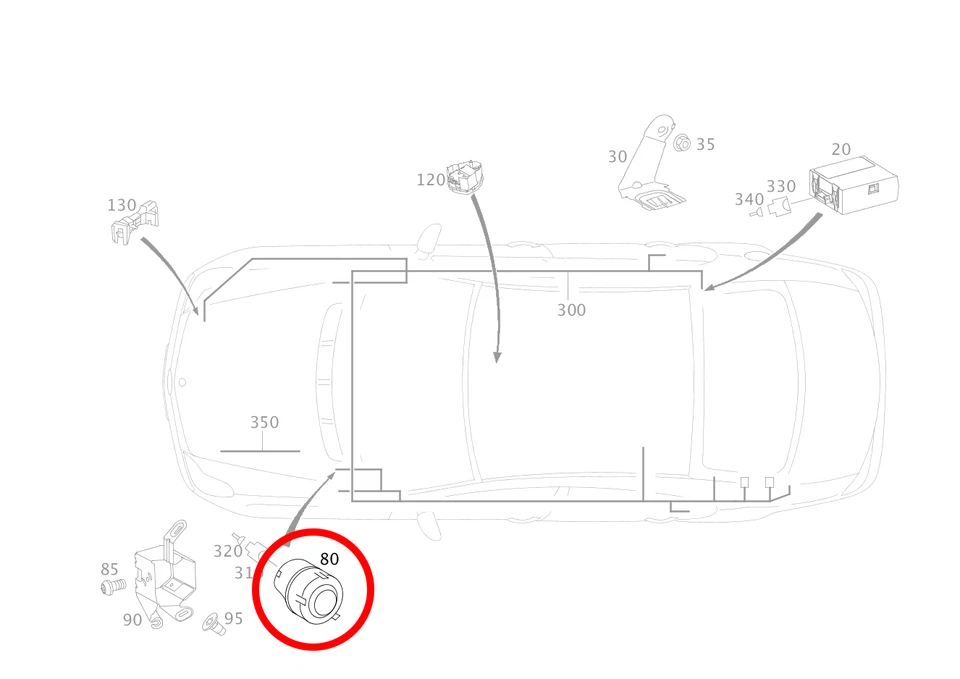 Sirena alarma antirrobo original Mercedes-Benz 1996-2012 2198203226 Foto 2 de 2