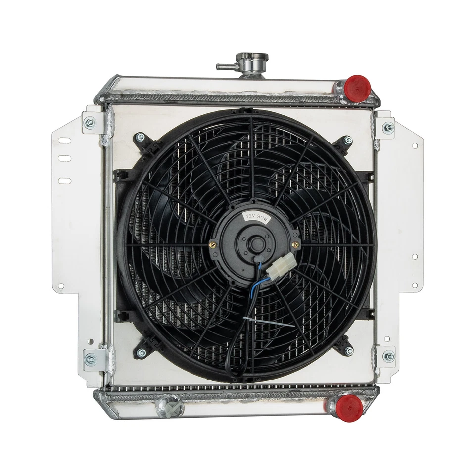 2-ROW Radiator+Shroud Fan Fit 81-96 1990 Suzuki Sierra Jimny Hardtop SJ410 SJ41 Foto 4 de 4