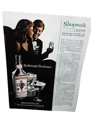 1985 Beefeater Gin Crown Jewel Of England Original Print Ad