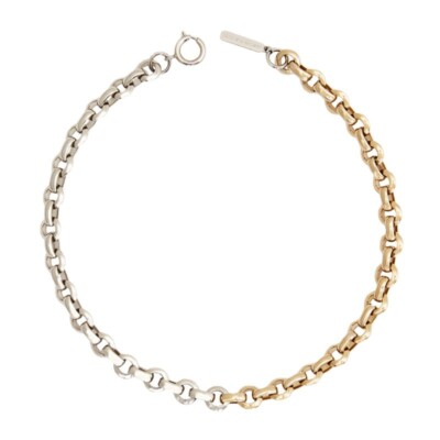 Justine Clenquet Metal Chain Necklace Clavicle Choker Pendant