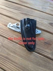 Formed leather sheath for Spyderco Police knife. hard holster  Made to order.