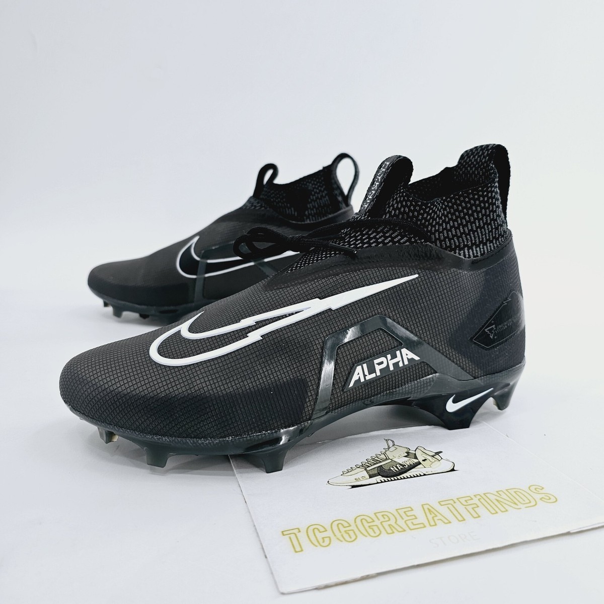 Nike Alpha Menace Elite 3 Black White Mens Size 8.5 Football  display picture 3